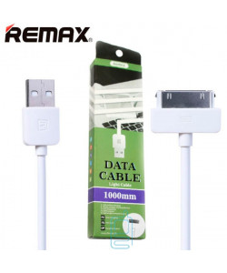 USB кабель Remax Light speed RC-06i4 Apple 30pin 1m белый