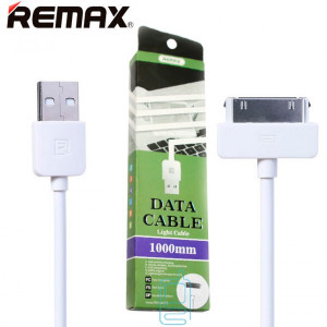 USB кабель Remax Light speed RC-06i4 Apple 30pin 1m білий