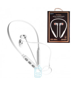 Bluetooth навушники з мікрофоном Remax SN-001 білі