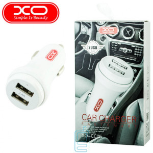 Автомобільний зарядний пристрій XO CC05 2USB 2.4A white