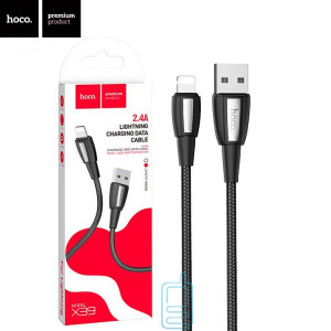 USB кабель Hoco X39 ″Titan” Apple Lightning 1m черный