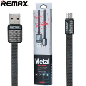 USB кабель Remax Platinum RC-044m micro USB 1m чорний