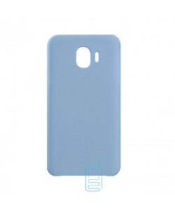 Чехол Silicone Case Original Samsung J4 2018 J400 голубой (05)