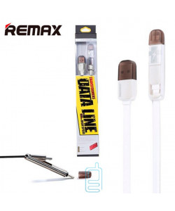 USB кабель Remax Transformer Apple Lightning-micro 1m білий