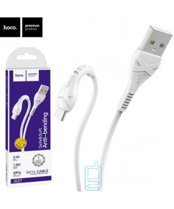 USB кабель Hoco X37 ″Cool power” micro USB 1m белый