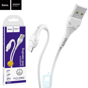 USB кабель Hoco X37 ″Cool power” micro USB 1m белый