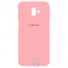 Чехол Silicone Case Full Samsung J6 Plus 2018 J610 розовый