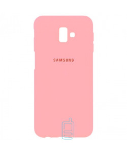 Чохол Silicone Case Full Samsung J6 Plus 2018 J610 рожевий