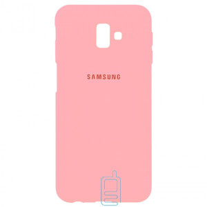 Чохол Silicone Case Full Samsung J6 Plus 2018 J610 рожевий