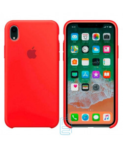 Чехол Silicone Case Apple iPhone XR красный 14