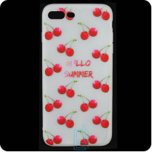 Чехол силиконовый Summer Apple iPhone 7 Plus, 8 Plus Small Cherry