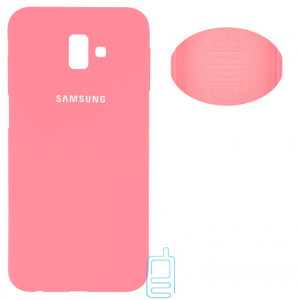 Чехол Silicone Cover Full Samsung J6 Plus 2018 J610 розовый