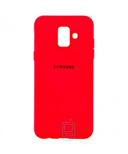 Чехол Silicone Case Full Samsung A6 2018 A600 красный