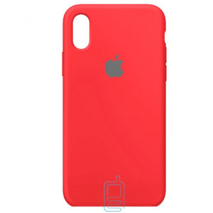 Чехол Silicone Case Full iPhone XS Max красный