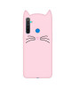 Силиконовая накладка 3D Cat для Realme 5 — Розовый