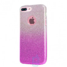 Чехол силиконовый Shine Apple iPhone 7 Plus, iPhone 8 Plus градиент фиолетовый