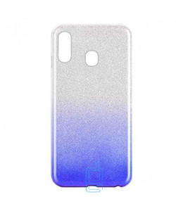 Чехол силиконовый Shine Samsung A40 2019 A405 градиент синий