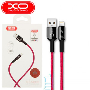 USB Кабель XO NB102 Lightning 1m червоний