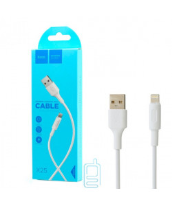 USB кабель Hoco X25 ″Soarer″ Apple Lightning 1m белый