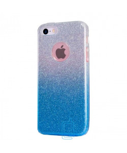 Чохол силіконовий Shine Apple iPhone 6 градієнт синій