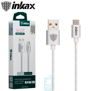 USB кабель inkax CK-64 Type-C серебристый