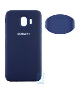 Чехол Silicone Cover Full Samsung J4 2018 J400 синий