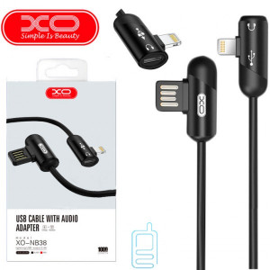 USB кабель XO NB38 Apple Lightning 1m черный