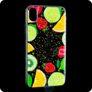 Чохол накладка Glue Case Apple iPhone X, XS Fruits