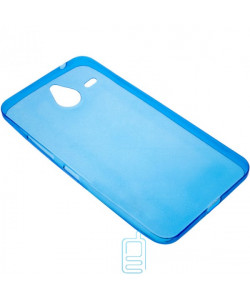 Чехол силиконовый цветной Nokia Lumia 640 XL синий