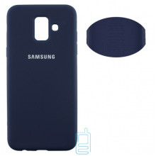 Чохол Silicone Cover Full Samsung A6 2018 A600 синій