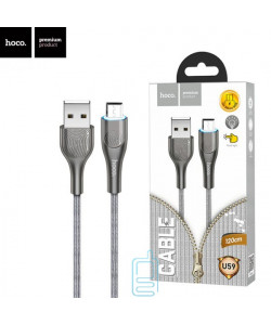 USB кабель Hoco U59 "Enlightenment" micro USB 1.2m сірий