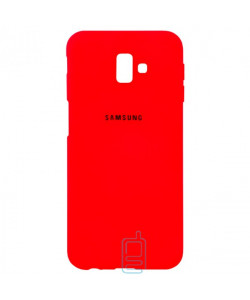Чехол Silicone Case Full Samsung J6 Plus 2018 J610 красный