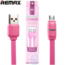 USB кабель Remax Breathe RC-029m micro USB 1m розовый