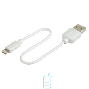 USB Кабель 0.2m Lightning без упаковки білий