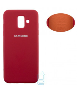 Чохол Silicone Cover Full Samsung A6 2018 A600 червоний