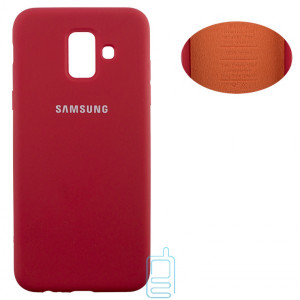 Чохол Silicone Cover Full Samsung A6 2018 A600 червоний