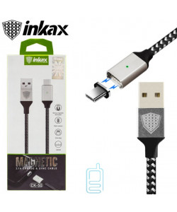 USB кабель inkax CK-50 Magnetic Type-C 1м черный