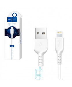 USB кабель Hoco X20 "Flash" Apple Lightning 1m білий