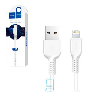 USB кабель Hoco X20 ″Flash″ Apple Lightning 1m белый