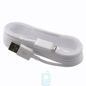 Micro USB кабель 1.5m тканинний білий