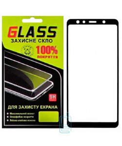 Захисне скло Full Screen Samsung A7 2018 A750 black Glass