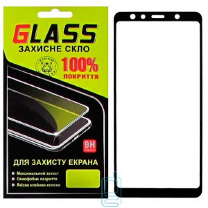 Защитное стекло Full Screen Samsung A7 2018 A750 black Glass