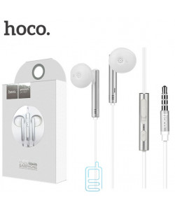 Навушники з мікрофоном Hoco M26 сріблясті