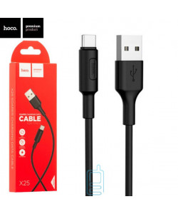 USB кабель Hoco X25 "Soarer" Type-C 1m чорний