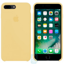Чехол Silicone Case Apple iPhone 7 Plus, 8 Plus бледно-желтый 51