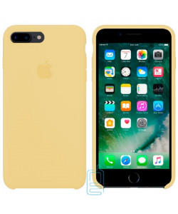 Чехол Silicone Case Apple iPhone 7 Plus, 8 Plus бледно-желтый 51