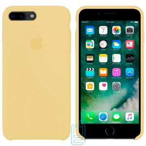 Чехол Silicone Case Apple iPhone 7 Plus, 8 Plus бледно-желтый 51