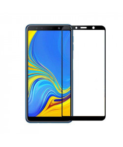 3D Стекло Samsung A7 2018 – Full Glue (black)