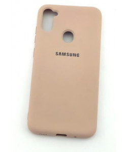 Силиконовый Чехол Samsung M11 2020 M115 – Full Cover (Персиковый)