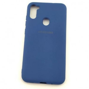 Силиконовый Чехол Samsung M11 2020 M115 – Full Cover (Синий)